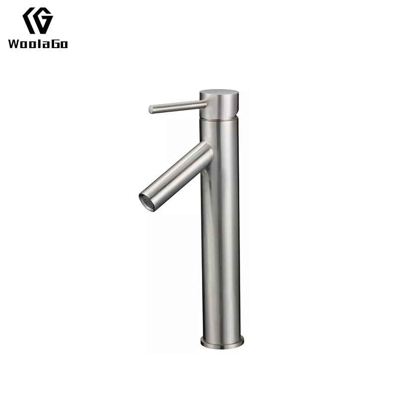 High Quality Bathroom Vanity Faucet Watermark Deck Mounted Single Handle Brushed Nickel Wash Bathroom Basin Faucet J102-BN