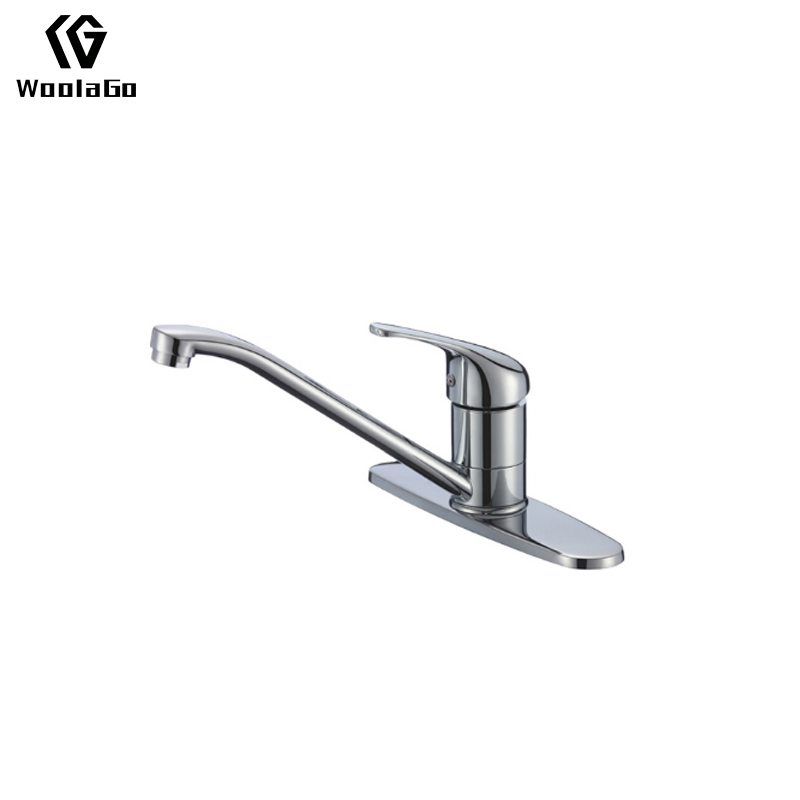 China Product cUPC Commercial Mixer Kitchen Tap Chrome Sanitary Ware Single Handle Kitchen Faucet JK91
