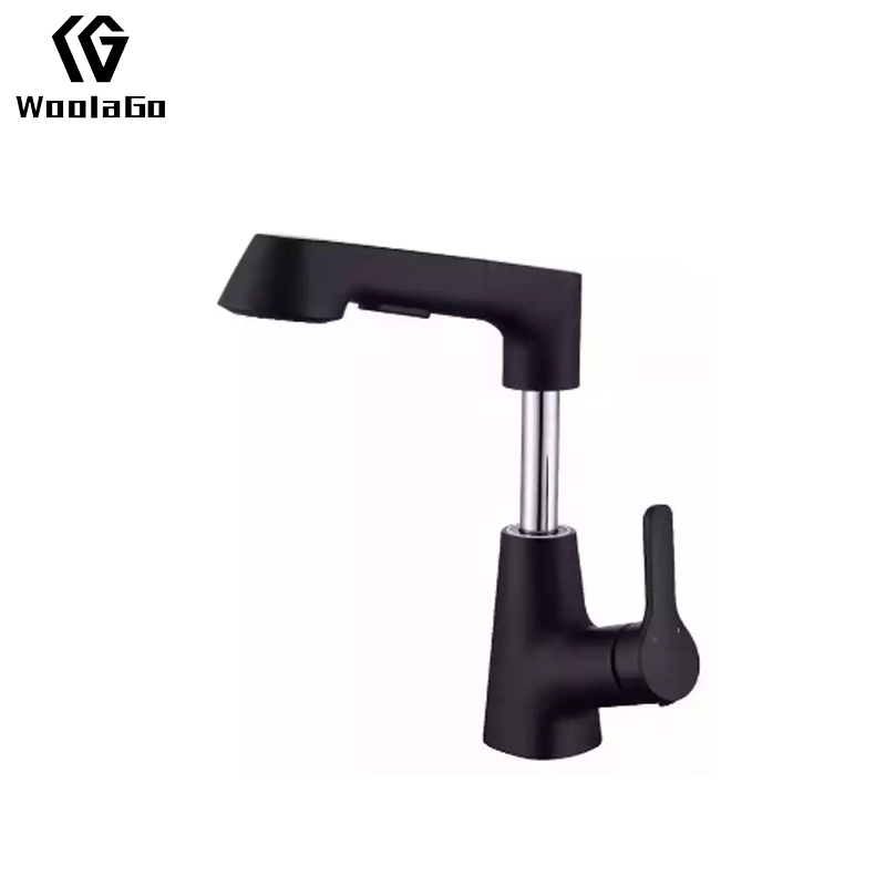 New Arrival Matte Black Counter Tap Pulling, Lifting And Rotating Basin Faucet J260-MB