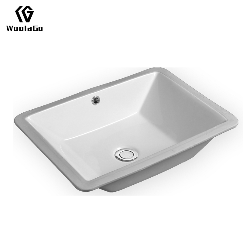 Ceramic Sink for Bathroom Glossy Processing Porcelain Vanity Sink Under Countertop HPS6011