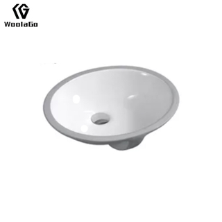 Cheap White Oval Porcelain Basin Ceramic Undermount Bathroom Sink HPS6030