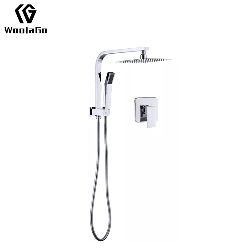 Watermark Wels Chrome Single Handle In-Wall Bathroom Faucet Set With Shower JS250