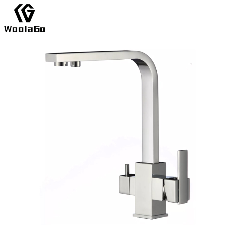 Tidjune 3 Way Stainless Steel Water Tap Swivel Drinking Filter Water Faucet 3 Way Water Purifier Kitchen Faucets JK191