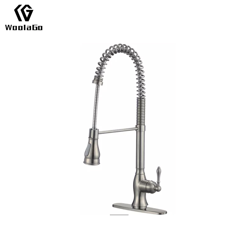Modern cUPC Thermostatic Single Handle Pull Down Sprayer Kitchen Mixer Sink Kitchen Tap Faucets JK130-BN