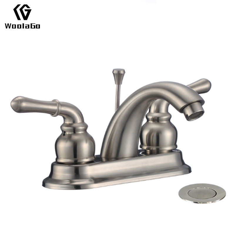 High Demand Products cUPC Contemporary Bathroom Brass Brushed Nickel Basin Sink Faucet J137-BN