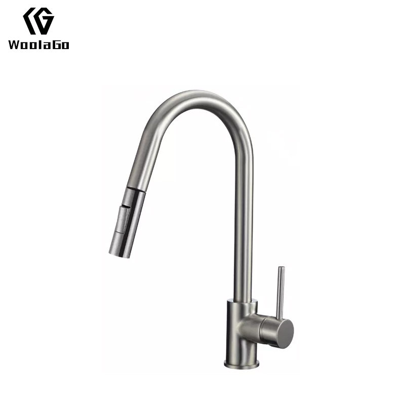 Modern Design Water Sink Brass Kitchen Mixer Faucet With Brushed Nickel Finished JK96-BN