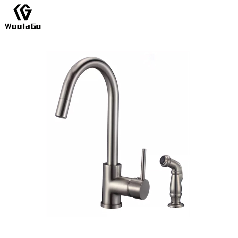 Pull Down Kitchen Sink Faucet Sprayer Brushed Nickel Single Handle RV Laundry Sink Faucet High Arc Kitchen Faucet JK78-BN