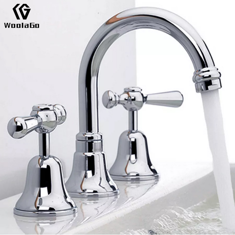 Most Popular Hot And Cold Two Handles Bathroom Basin Mixer Faucet J184
